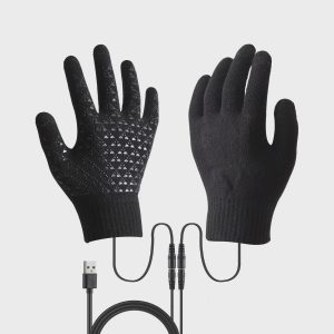 Handmade Track Tailored Electric Heated Gloves USB Rechargeable Insulated Warm Graphene Gloves Winter